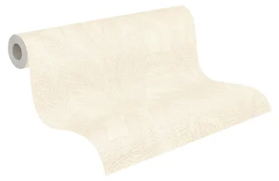 Immagine prodotto di Carta da parati in tessuto non tessuto, dimensioni 10,05 x 0,53 m, collezione Livingwalls, motivo palme, colore crema, codice prodotto 790641, stile giungla, linea CosmoLiving di Cosmopolitan