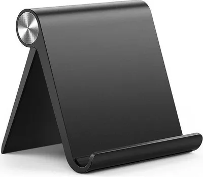 Image de Supports de table d'angle réglables pour tablette, noir, compatibles avec iPad, Galaxy Tab, Redmi Pad, Huawei MatePad, iPhone