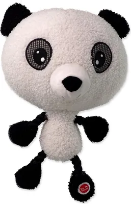 Produktbild von Spielzeug DOG FANTASY Großer Kopf Panda Plüsch quietschend 30 cm