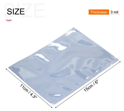 Produktbild von 25pcs Antistatische Taschen Abschirmbeutel 4,3x6inch(11x15cm) offen Spitze mit Etiketten fš¹r Festplatte HDD SSD