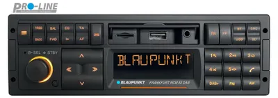 Zdjęcie produktu dla Blaupunkt Frankfurt RCM 82 – radio samochodowe retro, format 1-DIN, z tunerem DAB+, wejściami USB i AUX