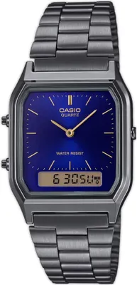 Produktbild von Casio Damenuhr AQ-230GG-2ADF Retro Analog-Digital Quarzwerk 38mm Wasserdicht