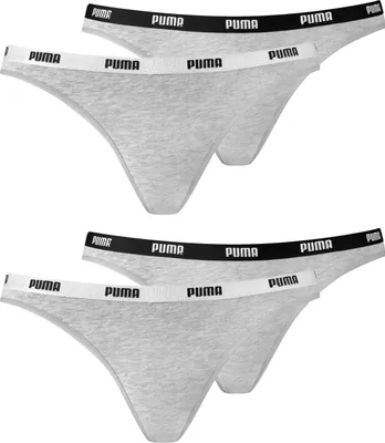 Produktbild von 4er Pack PUMA Damen Iconic Bikini Slips