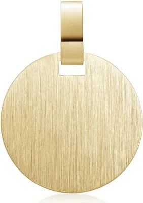 Produktbild von SILBERKETTEN STORE Gravuranhänger, rund 237100.300 - 333 Gold