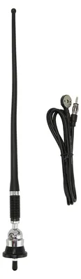 Image de Antenne radio automobile, en caoutchouc souple, avec amplificateur intégré, compatible AM/FM, universelle pour véhicules et camions