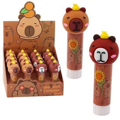 Productafbeelding van Lijmstift Schoolkantoor Capybara Bruin