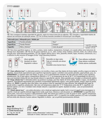 Image de Accroche-porte TESA 2 Kg