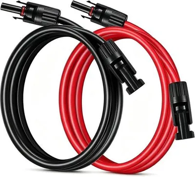 Productafbeelding van Solarkabel verlenging 4 mm², fotovoltaïsche verbindingskabel met zonnestekkers, waterdicht IP67, PV zonnepaneel