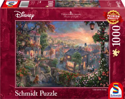 Image de Schmidt Spiele Schmidt Spiele Puzzle Thomas Kinkade Disney Susi und Strolch, 1000 Teile 59490