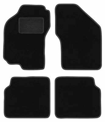 Image de Tapis de sol en moquette pour Fiat Bravo 1995-2001 (à hayon) – jeu 4 pièces, noirs, sur mesure – Wielganizator LUX