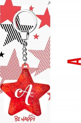 Image de Porte-clés Étoile A - Be-Happy Gifts