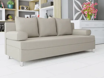Obrázek produktu pro Rozkládací pohovka s úložným prostorem ELZA - béžová 2