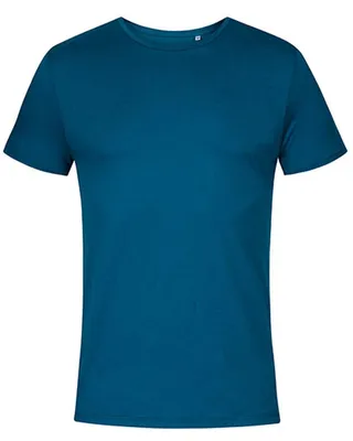 Image de X.O by Promodoro 1400 | T-Shirt Roundneck Homme, Coton Peigné - Couleur : Pétrole - Taille : XL