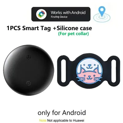 Produktbild von Bluetooth Tracker für Android, Google Find My, Schlüsselfinder, Ortung – für Haustierhalsband