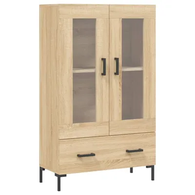 Image de Buffet haut chêne sonoma 69,5x31x115 cm bois d'ingénierie