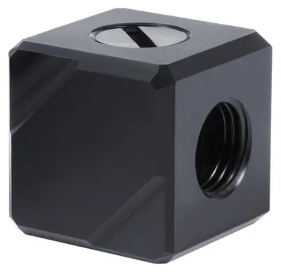 Produktbild von Alphacool 17556, Anschlussklemme, Acetal, Schwarz, 1/4", 26,5 mm, 26,5 mm