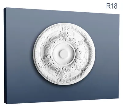 Produktbild von Orac Decor R18 LUXXUS Deckenrosette Lampen-Rosette dekorative Stuckrosette 49 cm