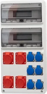 Obrázek produktu pro Rozvodnice LEGATO - 32M 2x16A/5P, 2x32A/5P, 6x230V IP44