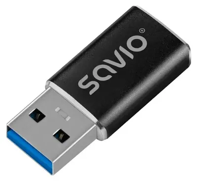 Obrázok produktu pre Savio AK-81, USB Typ-C, USB Typ-A, Samica, Samec, Čierna, Čína