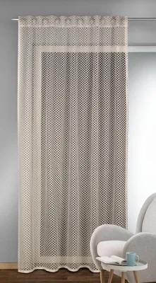 Produktbild von Fertigschal verdeckte Schlaufen Pavlo - Größe (HxB): 245x140cm Farbe: Silber