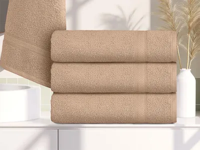 Zdjęcie produktu dla Ręcznik CLARYSSE ELEGANCE 70x140 cm piaskowy, 100% bawełna