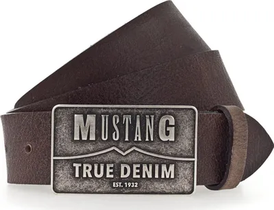 Produktbild von MUSTANG Leder Gürtel Classic Leather Belt W80 Dark Brown braun