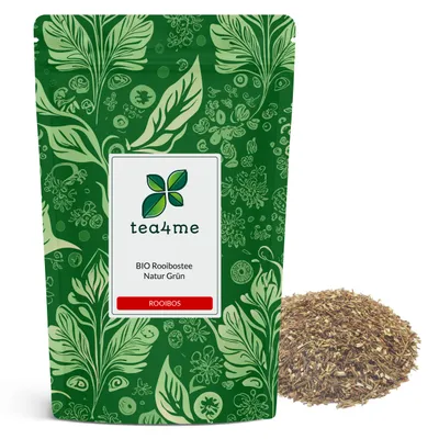 Produktbild von tea4me BIO Rooibostee Natur Grün unfermentiert aus Südafrika