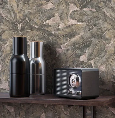 Produktbild von NEWROOM Tapete Soulrip Muster Beige Vliestapete - Natur Palmen Blätter  Germany
