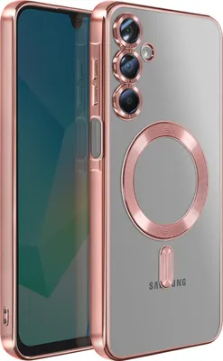 Produktbild von Avizar, Hülle Galaxy A16 MagSafe Kompatibel Chromrand Elegant, Champagnerrosa