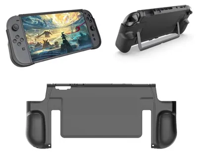 Image de Pour Nintendo Switch 2 Antidérapant Intégré TPU Housse de protection Noir