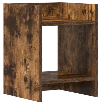 Image de vidaXL Support pour plantes en chêne fumé 30 x 30 x 40 cm, bois d'ingénierie