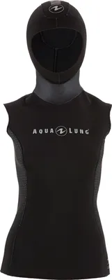 Produktbild von Aqualung 2.5 Mm Hooded Frauen Sleeveless Rash Guard Schwarz M Damen Schwarz M