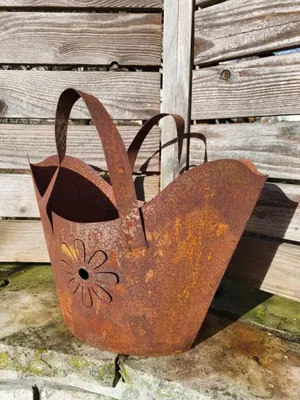 Produktbild von Edelrost Handtasche zum Bepflanzen