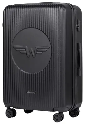 Image de Valise de voyage, structure en plastique ABS résistante, capacité de 97 litres, GRISE, 28 pouces (700 mm)