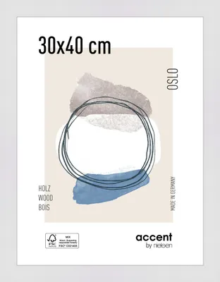 Produktbild von accent by nielsen Holz Bilderrahmen Oslo, 30x40 cm, Weiß