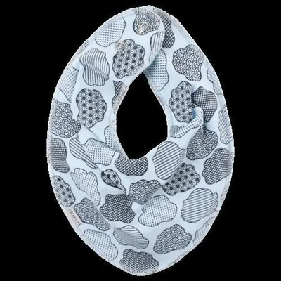 Produktbild von Fixoni Baby Halstuch Lätzchen Wolken blau