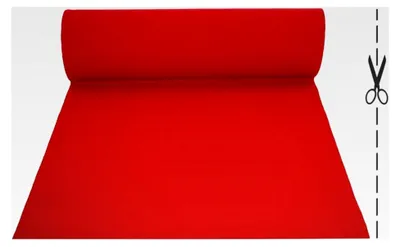 Produktbild von OLIVO.Shop - Roter Läufer für Weihnachten nach Maß in Teppichoptik für Veranstaltungen und Hochzeiten, Teppich für Zeremonien oder Geschäfte - Weihnachten 1 m x 30 m