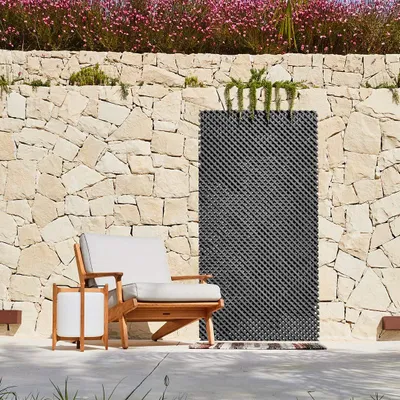 Produktbild von Anthrazitfarbenes Sichtschutzgitter 120 x 60 cm – Weidenzweige – verzinkter Draht