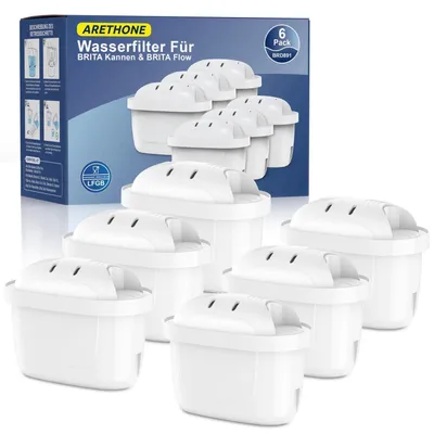 Productafbeelding van Waterfilter voor Brita Maxtra+ / Maxtra Pro, vermindert kalkaanslag, beschermt het apparaat, 6 stuks