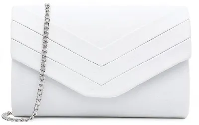 Productafbeelding van Elegant sieradentasje, kleine schoudertas, sieradentasje, elegante weekendtas, sieradentasje, wit, suède