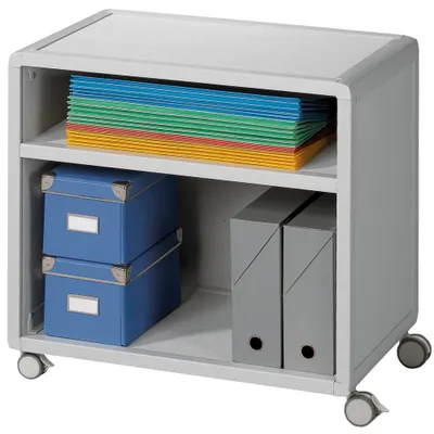 Produktbild von PAPERFLOW Mobil Bürowagen grau 3 Ebenen 65,1 x 33,0 x 64,5 cm