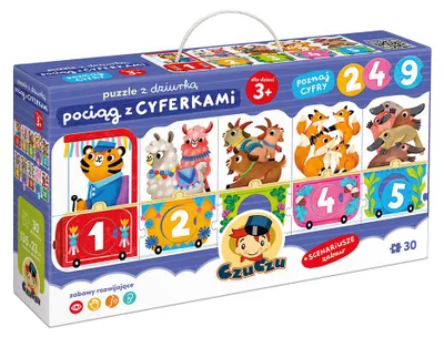 Produktbild von Puzzle mit Loch Puzzelzug mit Zahlen CzuCzu