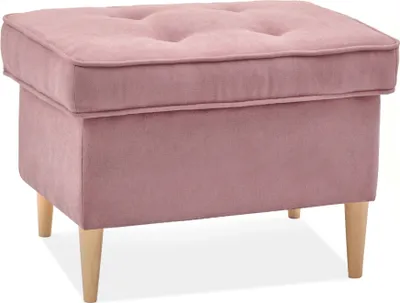 Immagine prodotto di Sgabello imbottito DENIZ - rosa / faggio