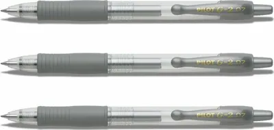 Produktbild von Pilot G2-07 Gelschreiber silber - 3er-Set