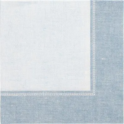 Produktbild von Servietten "ROYAL Collection" 1/4-Falz 40 cm x 40 cm arktikblau "Linum"