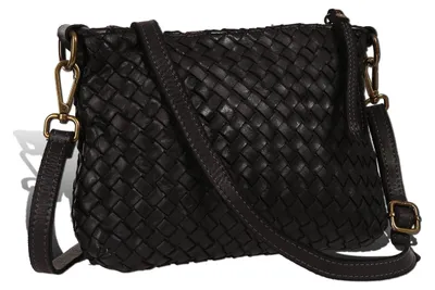 Produktbild von Toscanto Damen Umhängetasche Leder Tasche schwarz D2OTT859US1
