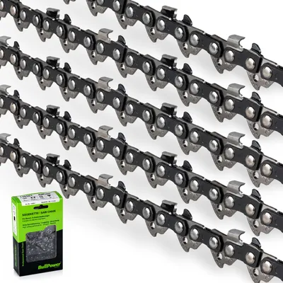 Produktbild von 5x Original BullPower Sägeketten / Ersatzketten für Makita DUC353, DUC353Z, 5012, 5014, 5016, UC3501, UC3541A - 3/8' LP 1,1mm 52TG