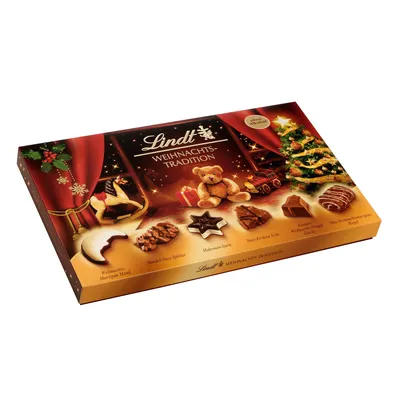 Zdjęcie produktu dla Czekoladki Lindt Christmas Traditions Mix w pudełku upominkowym 264g