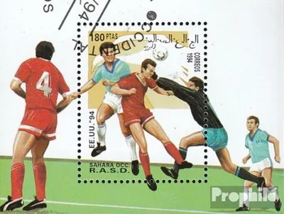 Produktbild von Briefmarken Sahara 1994 Mi Ausgabe der Exilregierung ohne Gültigkeit im int. Postverkehr Nr.68 gestempelt Fußball-WM 1994