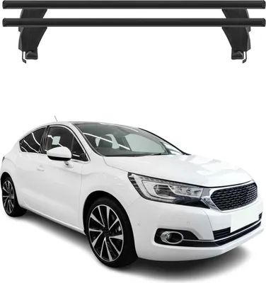 Image de Menabo Barres de toit Transversales pour DS4 Crossback 2015-2021 Noir ABE 2x